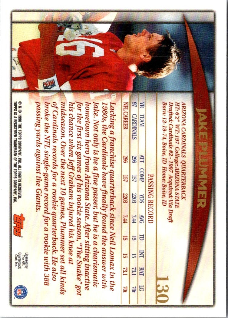 1998 Topps Jake Plummer