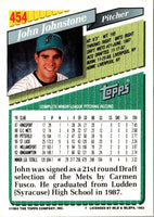 1993 Topps John Johnstone #454 Rookie