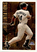 1996 Topps Classic Confrontations Andres Galarraga