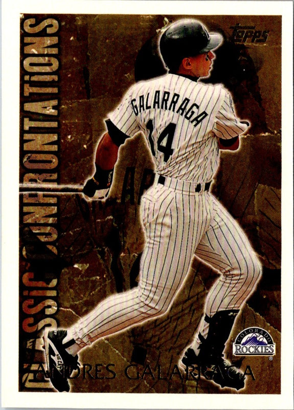 1996 Topps Classic Confrontations Andres Galarraga #CC8