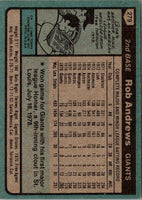 1980 Topps Rob Andrews #279