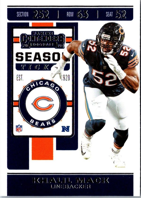 2019 Panini Contenders Khalil Mack #71