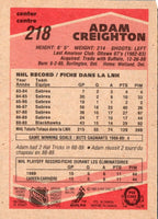1989 O-Pee-Chee Adam Creighton #218 Rookie