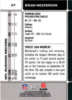 2007 Finest Brian Westbrook #27