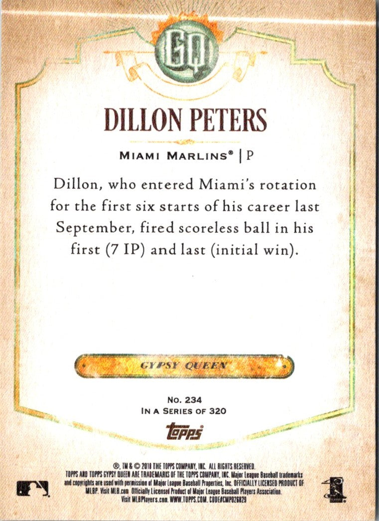 2018 Topps Gypsy Queen Dillon Peters