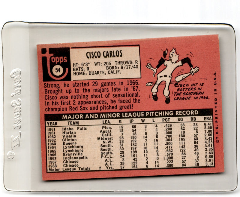 1969 Topps Cisco Carlos