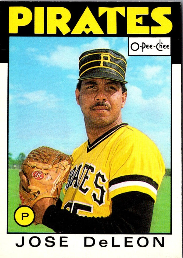 1986 O-Pee-Chee Jose DeLeon #75