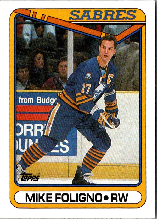 1990 Topps Mike Foligno #123