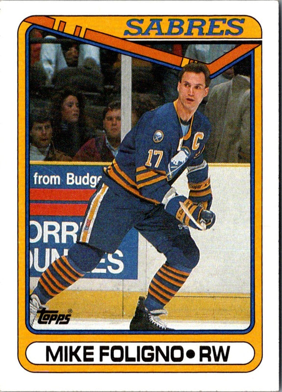 1990 Topps Mike Foligno #123