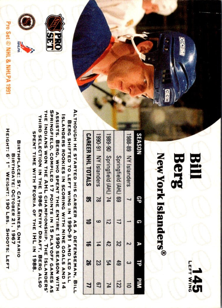 1991 Pro Set French Bill Berg