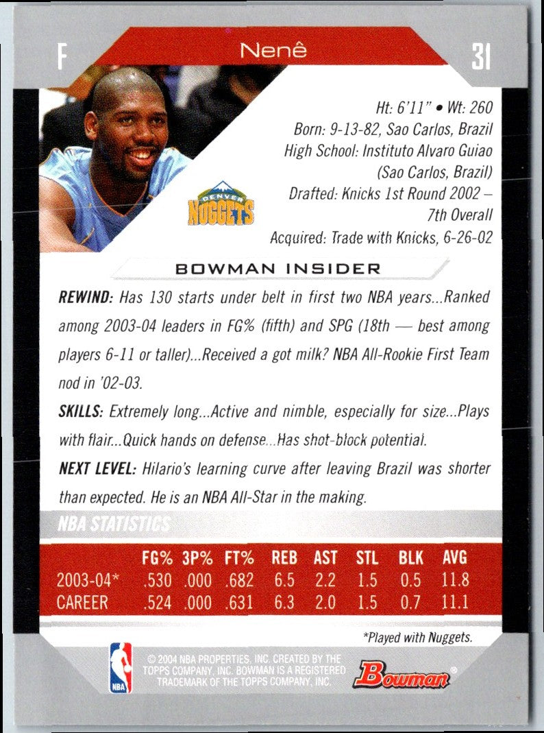 2004 Bowman Nene