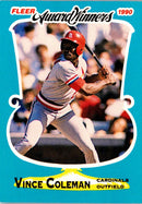 1990 Fleer Award Winners Vince Coleman