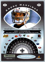 1997 Pinnacle Certified NFL Andre Hastings #66