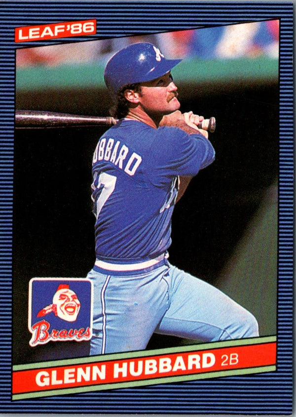 1986 Leaf Glenn Hubbard #71