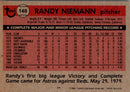 1981 Topps Randy Niemann