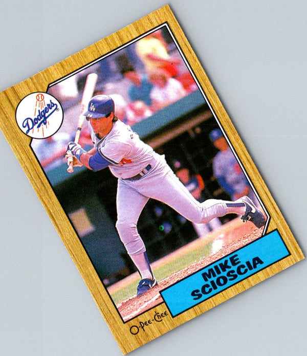 1987 O-Pee-Chee Mike Scioscia #144