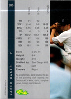 1992 Classic Draft Picks Jared Baker #63