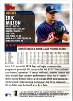 2000 Topps Eric Milton #408