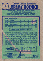 1990 Topps Jeremy Roenick #7 Rookie