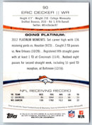 2013 Topps Platinum Eric Decker