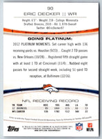 2013 Topps Platinum Eric Decker #90