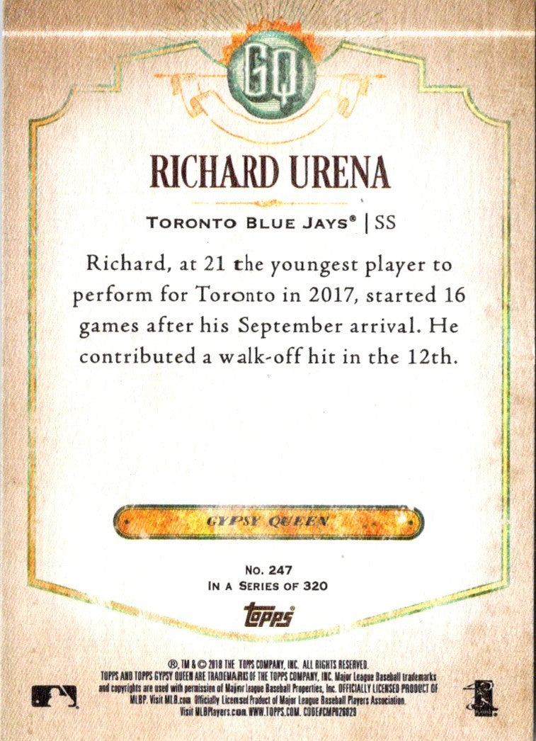 2018 Topps Gypsy Richard Urena