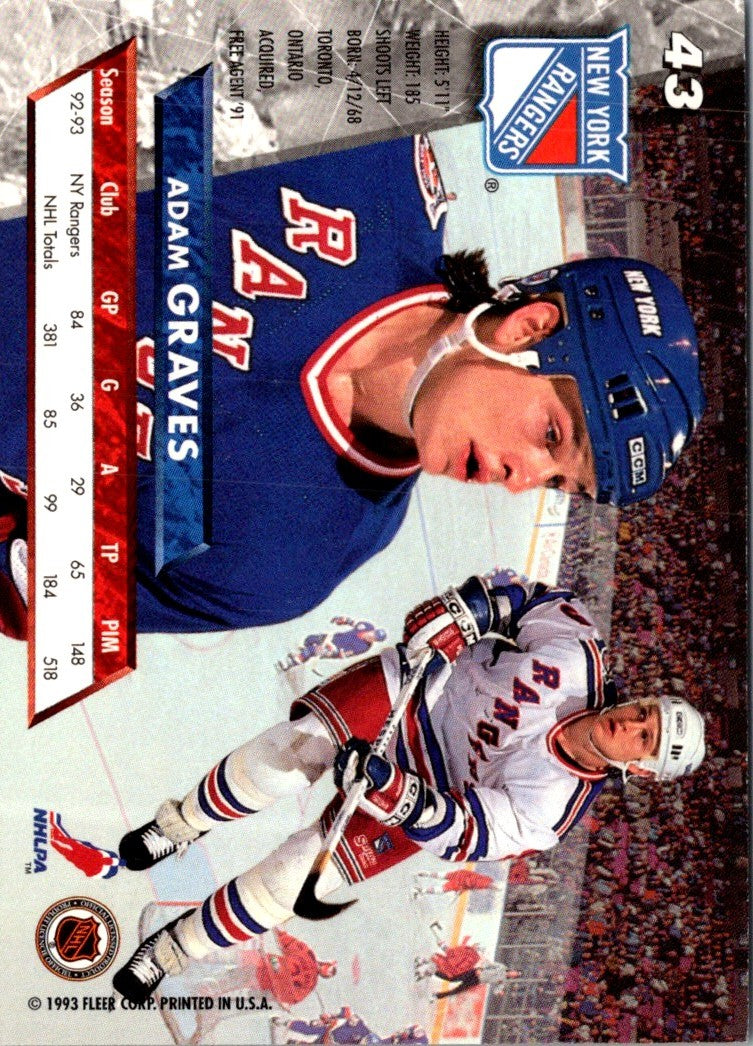 1993 Ultra Adam Graves