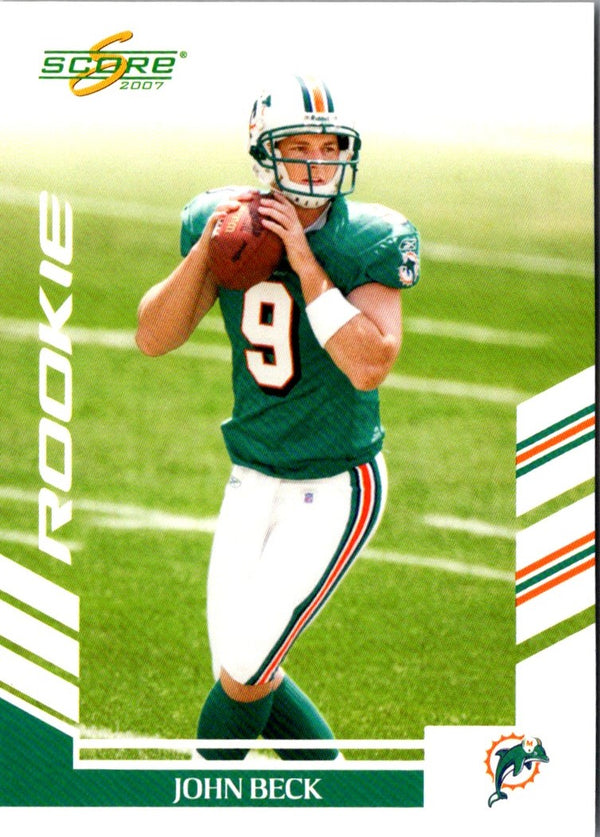 2007 Score John Beck #354 Rookie