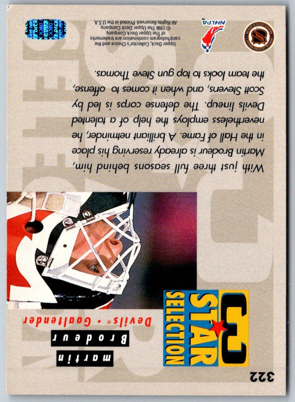 1994 Upper Deck Be a Player Autographs Martin Brodeur #3