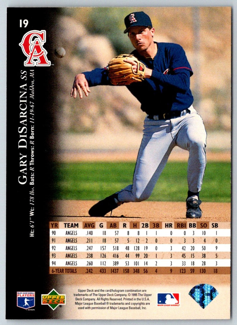 1995 Upper Deck Gary DiSarcina