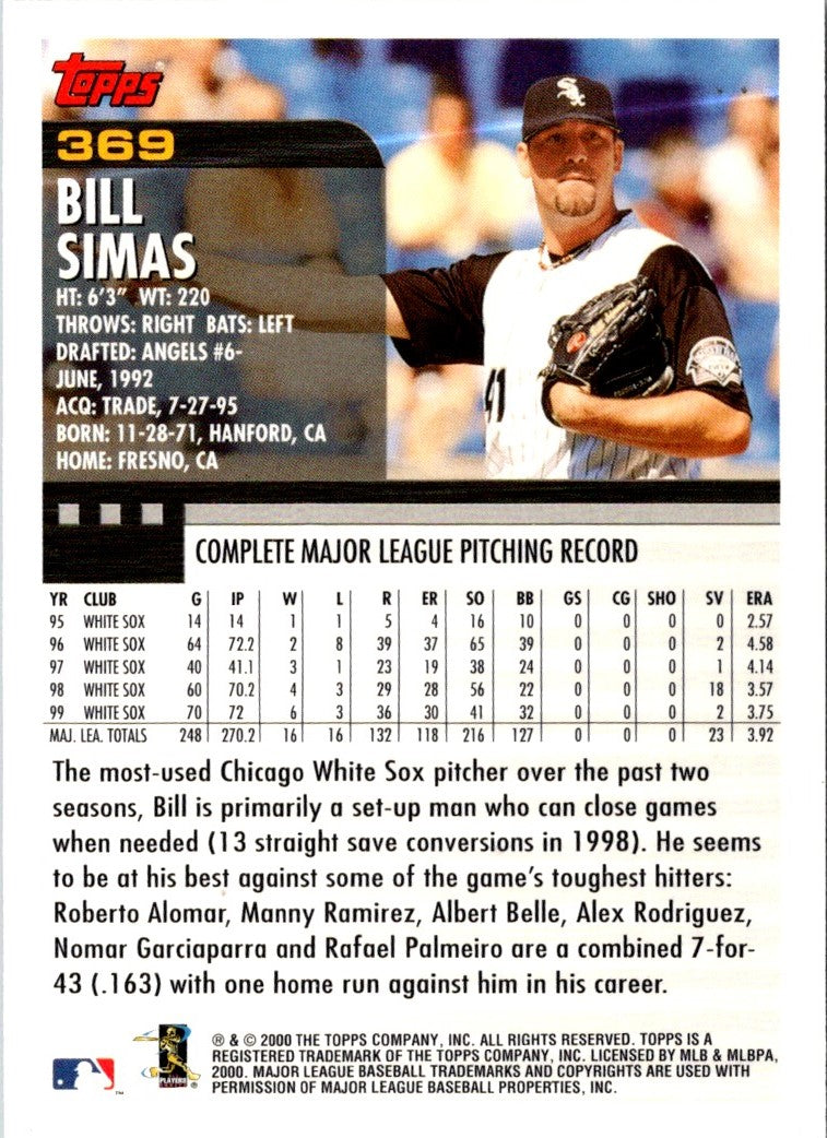 2000 Topps Bill Simas