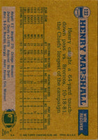 1982 Topps Henry Marshall #122
