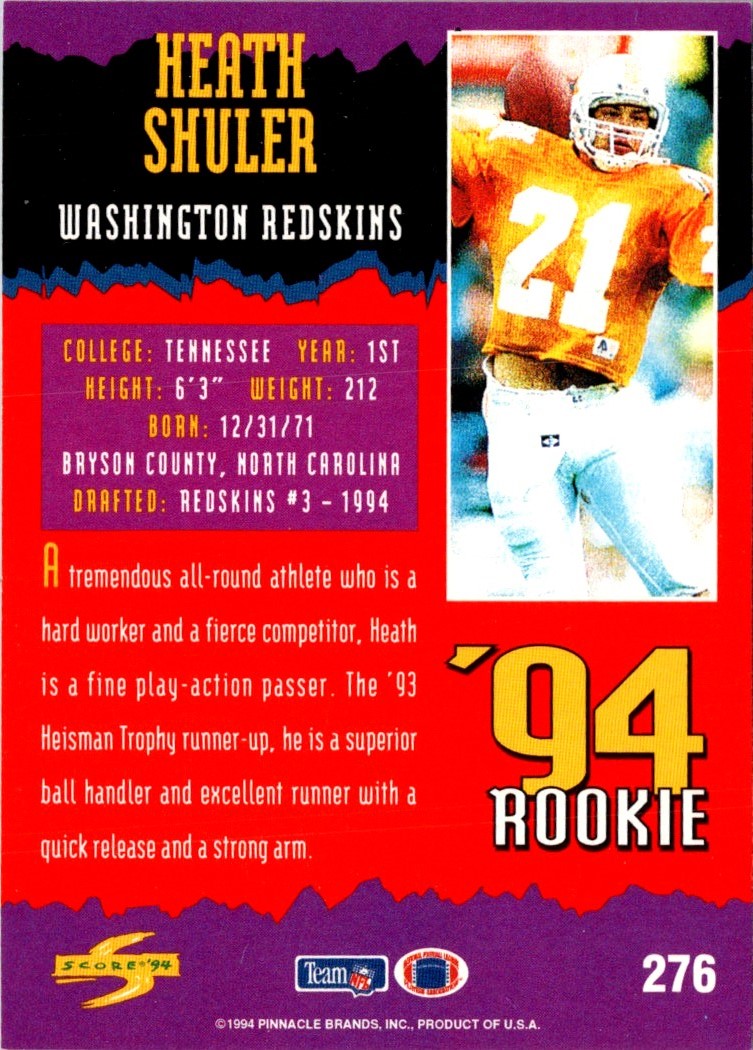 1994 Score Heath Shuler