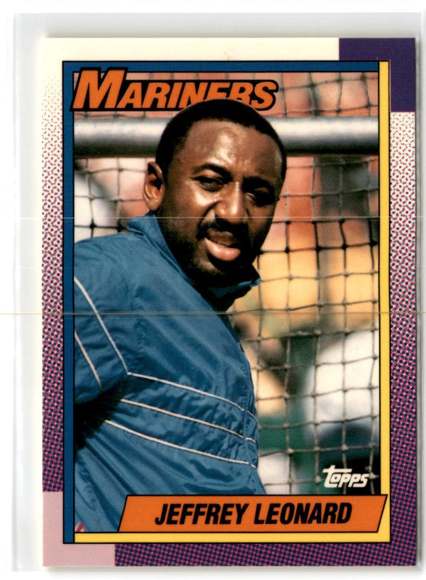 1990 Topps Tiffany Jeffrey Leonard #455