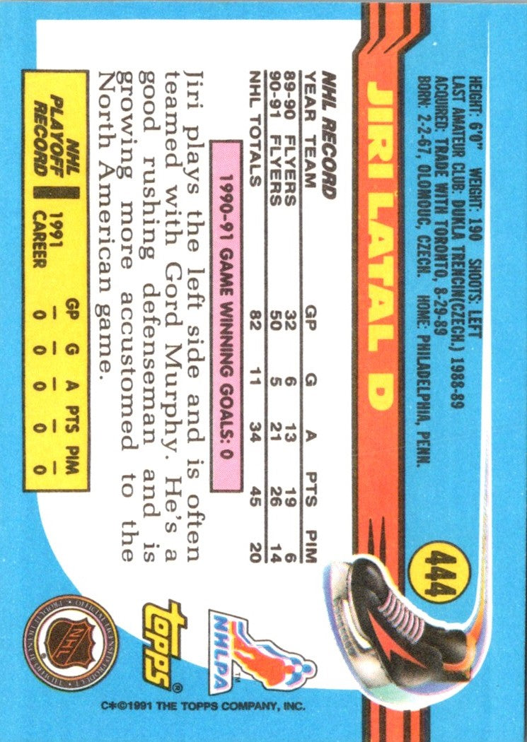 1991 Topps Jiri Latal