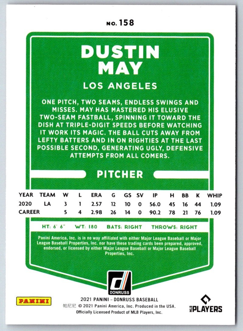 2020 Donruss Dustin May