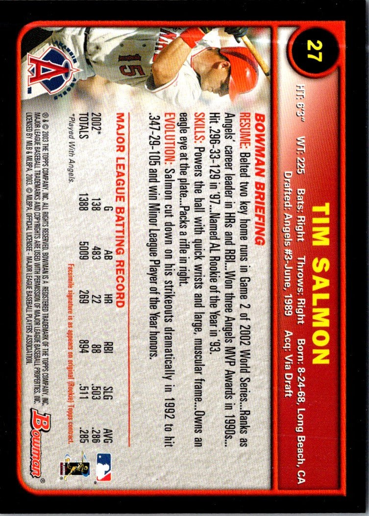 2003 Bowman Tim Salmon