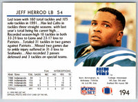 1992 Proset Jeff Herrod #194