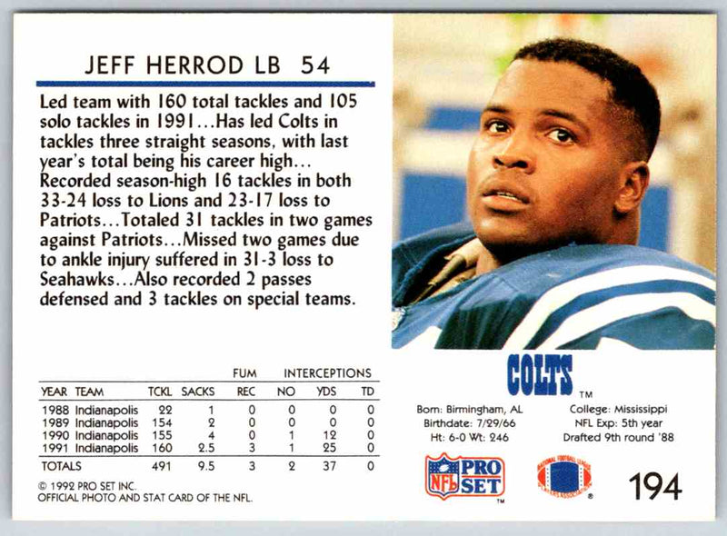 1992 Proset Jeff Herrod