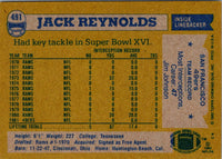 1982 Topps Jack Reynolds #491 EX
