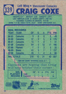 1990 Topps Craig Coxe