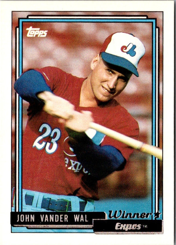 1992 Topps John Vander Wal #343 Rookie