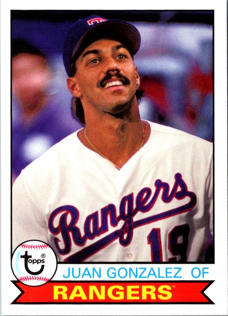 2016 Topps Archives Juan Gonzalez