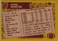 1986 Topps Robbie Martin #319 Rookie NM+