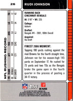 2007 Finest Rudi Johnson #26
