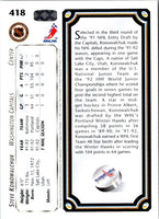1992 Upper Deck Steve Konowalchuk #418 Rookie