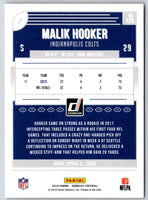 2018 Donruss Press Proof Blue Malik Hooker #126