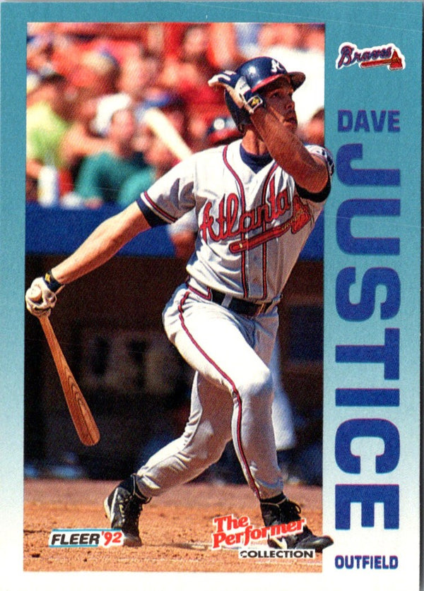 1992 Fleer 7 Eleven/Citgo The Performer David Justice #8