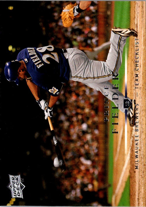 2008 Upper Deck Prince Fielder #356