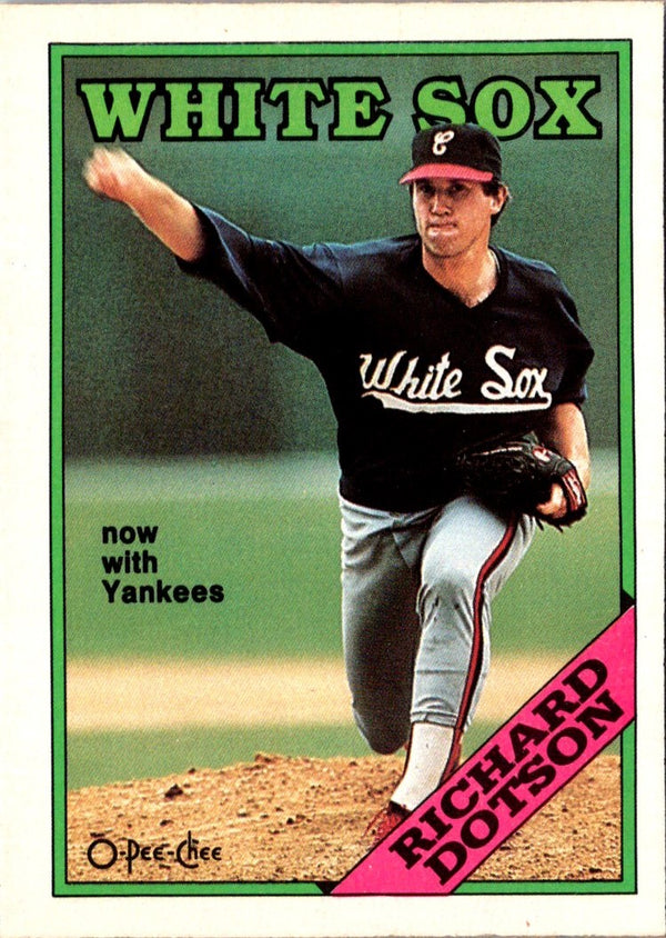 1988 O-Pee-Chee Richard Dotson #209